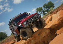 Traxxas TRX-4 1/10 Scale Trail Rock Crawler W/Land Rover Defender Body W/XL-5 ESC & TQi 2.4GHz Radio (Red) -RC Cars & Trucks Sales 82056 4 TRX 4 Action 10 15884.1562621839