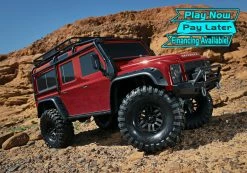 Traxxas TRX-4 1/10 Scale Trail Rock Crawler W/Land Rover Defender Body W/XL-5 ESC & TQi 2.4GHz Radio (Red)