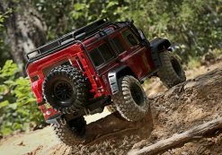 Traxxas TRX-4 1/10 Scale Trail Rock Crawler W/Land Rover Defender Body W/XL-5 ESC & TQi 2.4GHz Radio (Red) -RC Cars & Trucks Sales 82056 4 TRX 4 Action 3 36389.1562621840