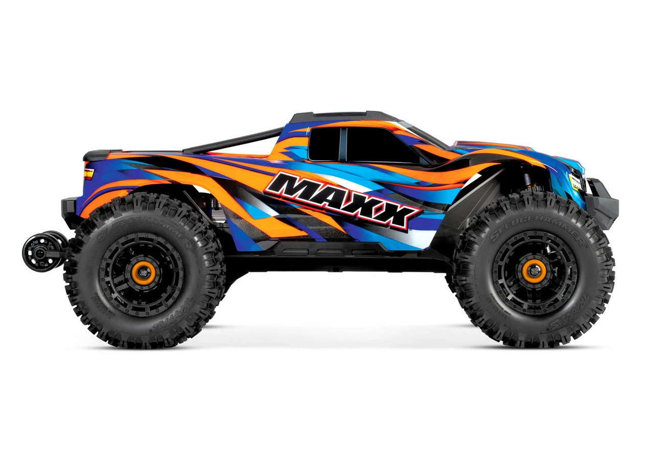 Traxxas Maxx With Widemaxx 1/10 4wd Brushless Electric Monster Truck W/ TQi 2.4GHz Radio System, Orange 4 Traxxas Maxx With Widemaxx 1/10 4wd Brushless Electric Monster Truck W/ TQi 2.4GHz Radio System, Orange - Image 2