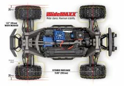 Traxxas Maxx With Widemaxx 1/10 4wd Brushless Electric Monster Truck W/ TQi 2.4GHz Radio System, Yellow -RC Cars & Trucks Sales 89086 4 WideMaxx Chassis Diagram 52088.1639840257