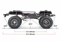 Traxxas TRX-4 Chevrolet K10 High Trail Edition Red -RC Cars & Trucks Sales 92056 4 TRX 4 K10 geometry 47428.1661355961