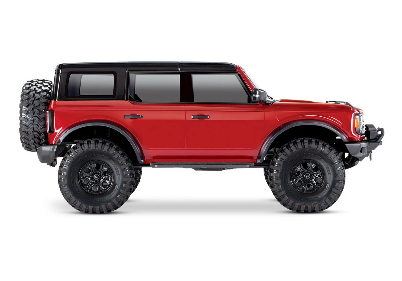 Traxxas TRX-4 1/10 Trail Crawler Truck W/2021 Ford Bronco Body (Red) W/TQi 2.4GHz Radio 4 Traxxas TRX-4 1/10 Trail Crawler Truck W/2021 Ford Bronco Body (Red) W/TQi 2.4GHz Radio - Image 2