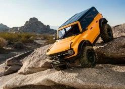 Traxxas TRX-4 1/10 Trail Crawler Truck W/2021 Ford Bronco Body (Orange) W/TQi 2.4GHz Radio -RC Cars & Trucks Sales 92076 4 21 Bronco crawl down front Orange 8369 RGB 89412.1621969015