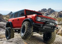 Traxxas TRX-4 1/10 Trail Crawler Truck W/2021 Ford Bronco Body (Red) W/TQi 2.4GHz Radio 42 Traxxas TRX-4 1/10 Trail Crawler Truck W/2021 Ford Bronco Body (Red) W/TQi 2.4GHz Radio -RC Cars & Trucks Sales 92076 4 21 Bronco rock front RED 8122 RGB 72682.1621970051