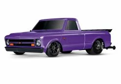 Traxxas Drag Slash 1/10 2WD RTR No Prep Truck W/1967 Chevrolet C10 Body Ultra Violet -RC Cars & Trucks Sales 94076 4 Drag Slash 3qtr Front Low PRPL 55287.1622667119