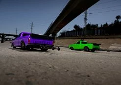 Traxxas Drag Slash 1/10 2WD RTR No Prep Truck W/1967 Chevrolet C10 Body Ultra Violet -RC Cars & Trucks Sales 94076 4 Drag Slash Action PRPL GRN 6029 67329.1622667063