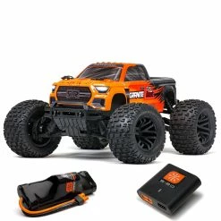 Arrma 1/10 GRANITE 4X2 BOOST MEGA 550 Brushed Monster Truck RTR With Battery & Charger, Orange