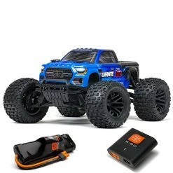 Arrma 1/10 GRANITE 4X2 BOOST MEGA 550 Brushed Monster Truck RTR With Battery & Charger, Blue
