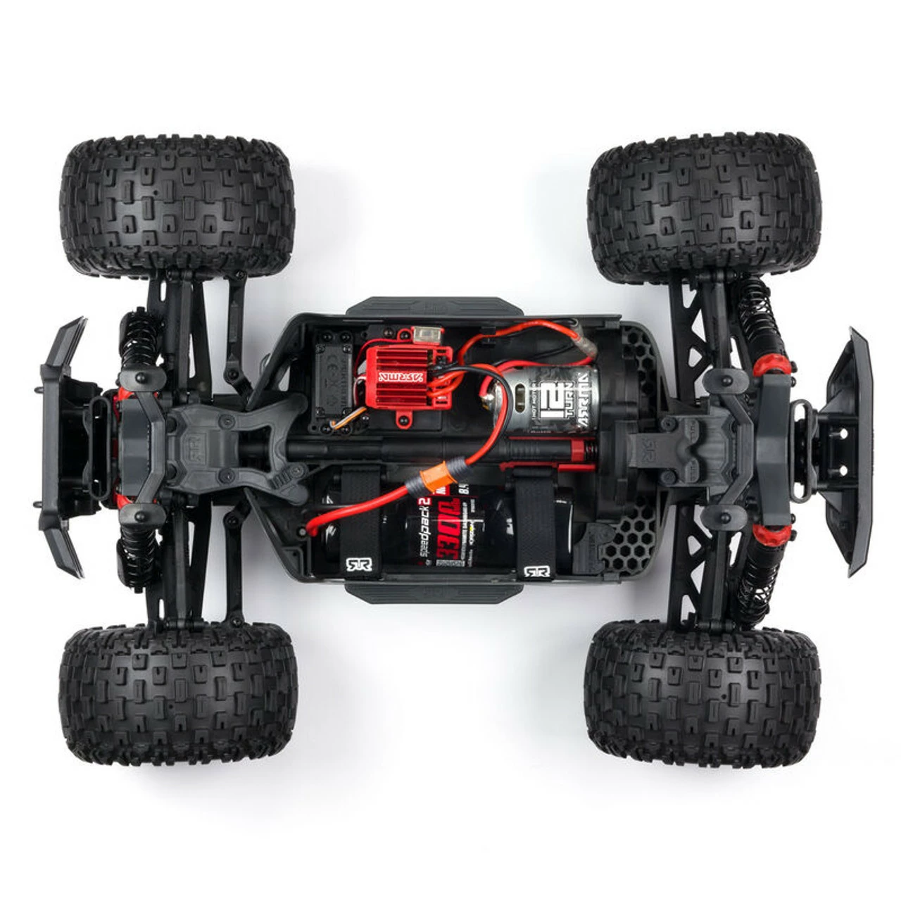 Arrma Granite 4x4 V3 550 Mega RTR Monster Truck (Red) W/ Spektrum SLT3 2.4GHz Radio 6 Arrma Granite 4x4 V3 550 Mega RTR Monster Truck (Red) W/ Spektrum SLT3 2.4GHz Radio - Image 4