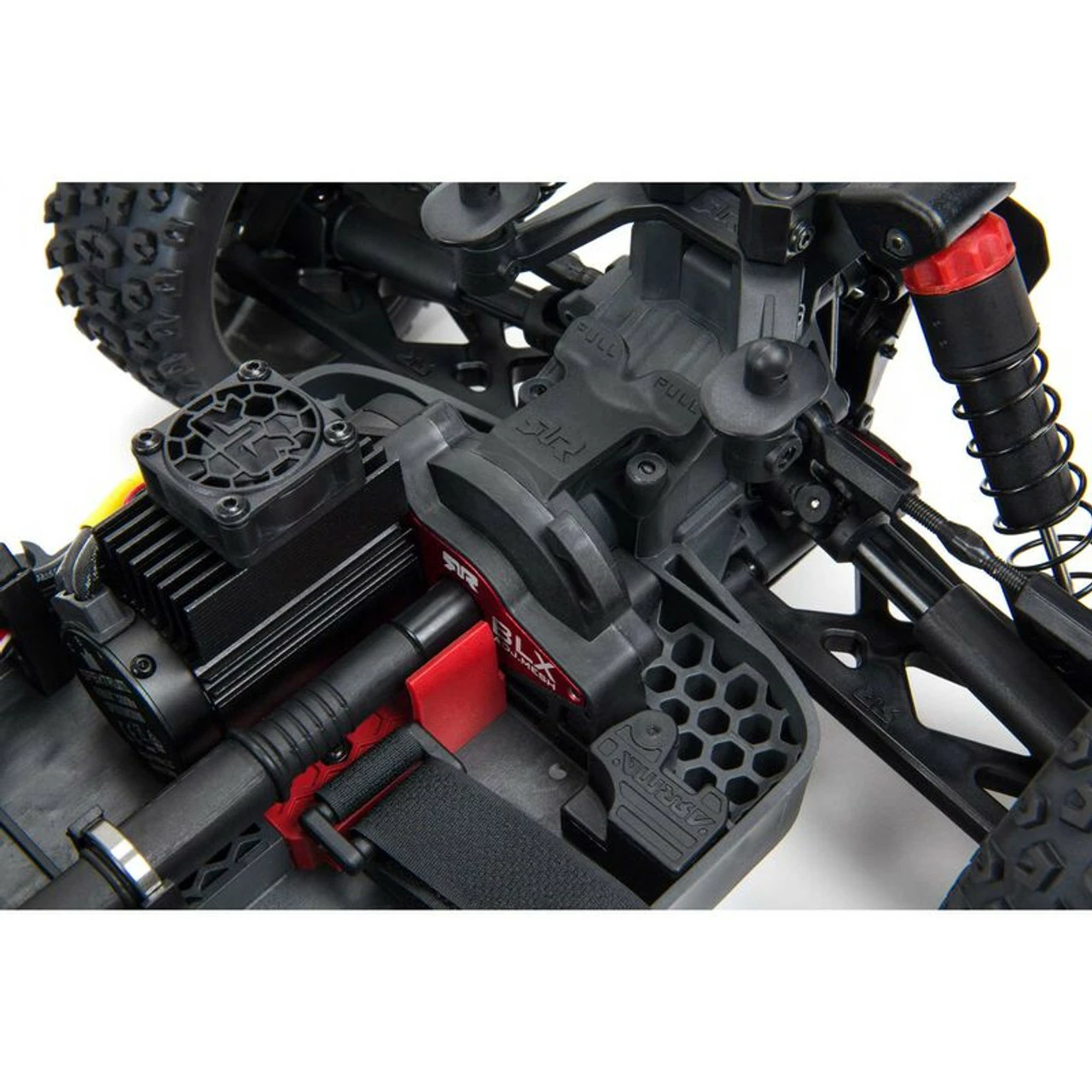 Arrma Typhon V3 3S BLX Brushless RTR 1/8 4WD Buggy (Red) W/Spektrum SLT3 2.4GHz Radio 10 Arrma Typhon V3 3S BLX Brushless RTR 1/8 4WD Buggy (Red) W/Spektrum SLT3 2.4GHz Radio - Image 8
