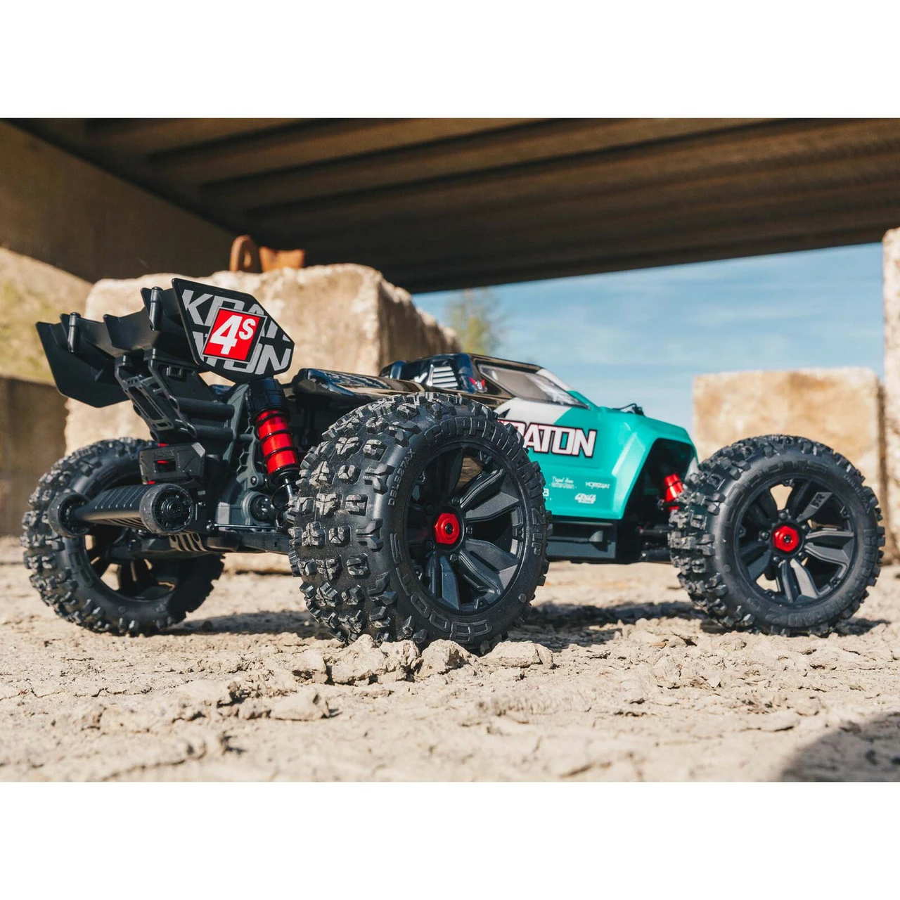 Arrma KRATON 4X4 4S V2 BLX Speed Monster Truck RTR, Teal 7 Arrma KRATON 4X4 4S V2 BLX Speed Monster Truck RTR, Teal - Image 5