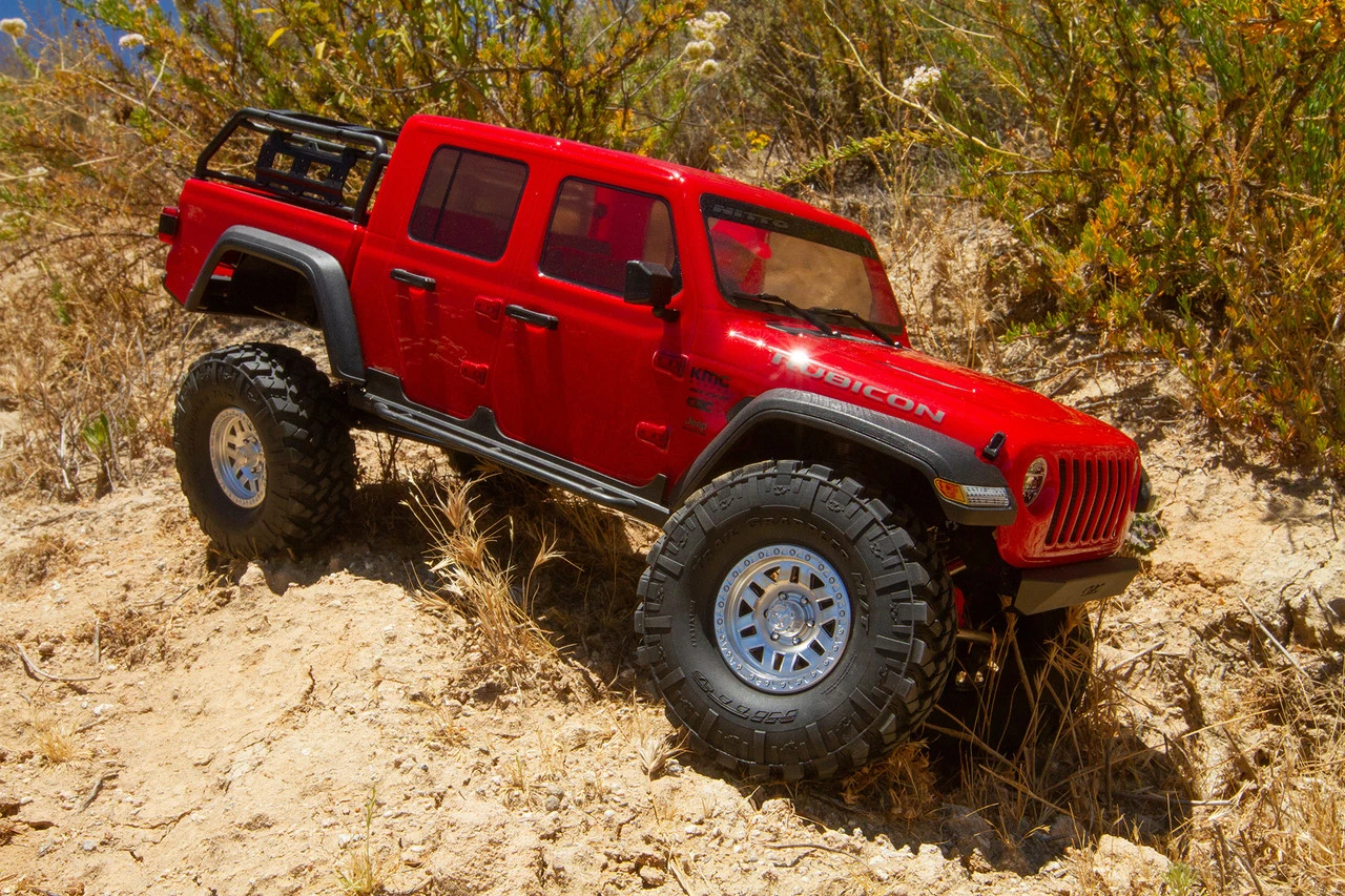 Axial SCX10 III "Jeep JT Gladiator" RTR 4WD Rock Crawler (Red) W/ Portals & DX3 2.4GHz Radio 31 Axial SCX10 III "Jeep JT Gladiator" RTR 4WD Rock Crawler (Red) W/ Portals & DX3 2.4GHz Radio - Image 29