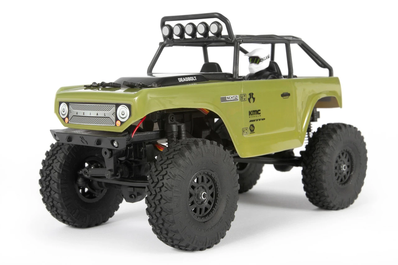 Axial 1/24 SCX24 Deadbolt RTR Scale Mini Crawler W/2.4GHz Radio (Green) 3 Axial 1/24 SCX24 Deadbolt RTR Scale Mini Crawler W/2.4GHz Radio (Green)