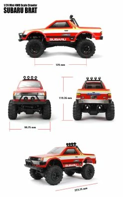 Carisma MSA-1E 1/24 Scale Subaru Brat RTR, 4WD, W/ 2.4GHz KD Propo Radio -RC Cars & Trucks Sales CIS79468 3 54522.1545328063