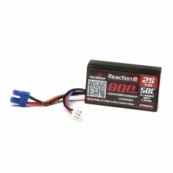 Dynamite Reaction 2S 50C Hard Case LiPo Battery W/EC2 Connector (7.4V/800mAh), Losi Mini-T 2.0