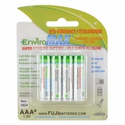 Fuji EnviroMAX AAA Super Alkaline Battery (4)