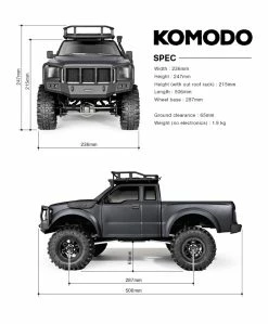 GMade Komodo 1/10 RTR Scale 1.9 Rock Crawler W/2.4GHz Radio 15 GMade Komodo 1/10 RTR Scale 1.9 Rock Crawler W/2.4GHz Radio -RC Cars & Trucks Sales GMA54016 5 48453.1542487509