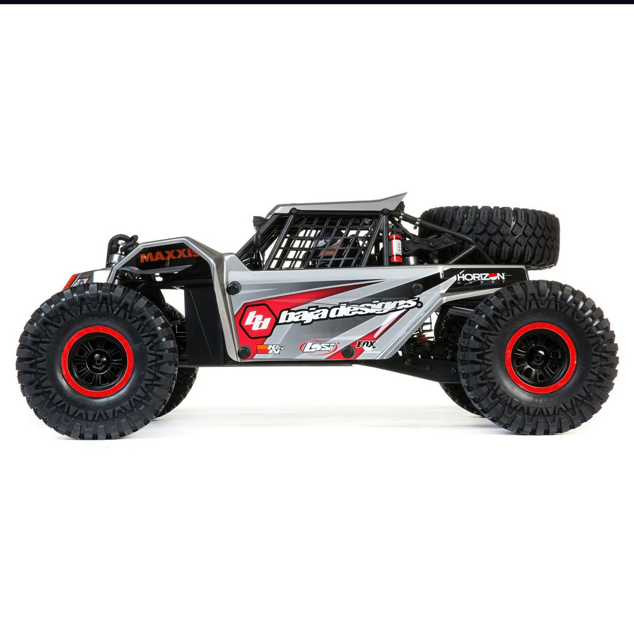 Losi Super Rock Rey: 1/6 4WD Elec Rock Racer, RTR Gray 4 Losi Super Rock Rey: 1/6 4WD Elec Rock Racer, RTR Gray - Image 2