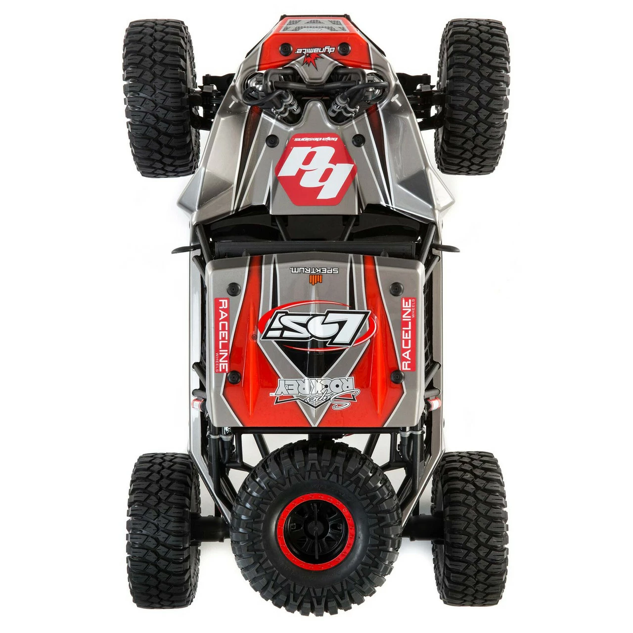 Losi Super Rock Rey: 1/6 4WD Elec Rock Racer, RTR Gray 9 Losi Super Rock Rey: 1/6 4WD Elec Rock Racer, RTR Gray - Image 7