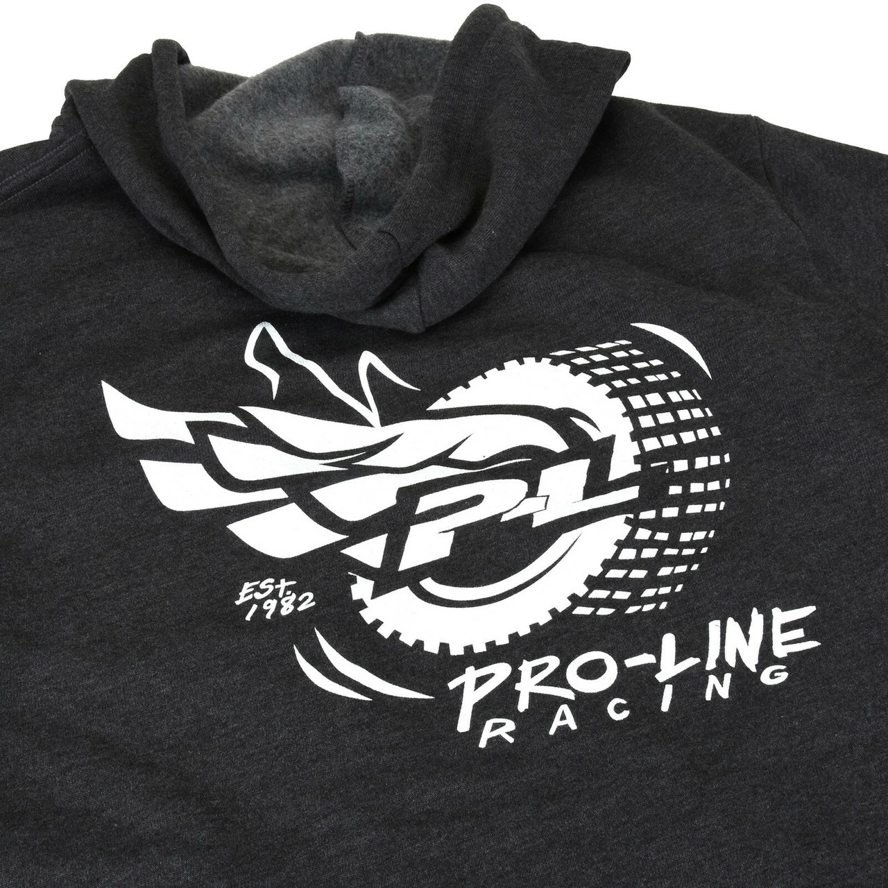 Proline Pro-Line Wings Gray Zip-up Hoodie Sweatshirt, Medium 5 Proline Pro-Line Wings Gray Zip-up Hoodie Sweatshirt, Medium - Image 3