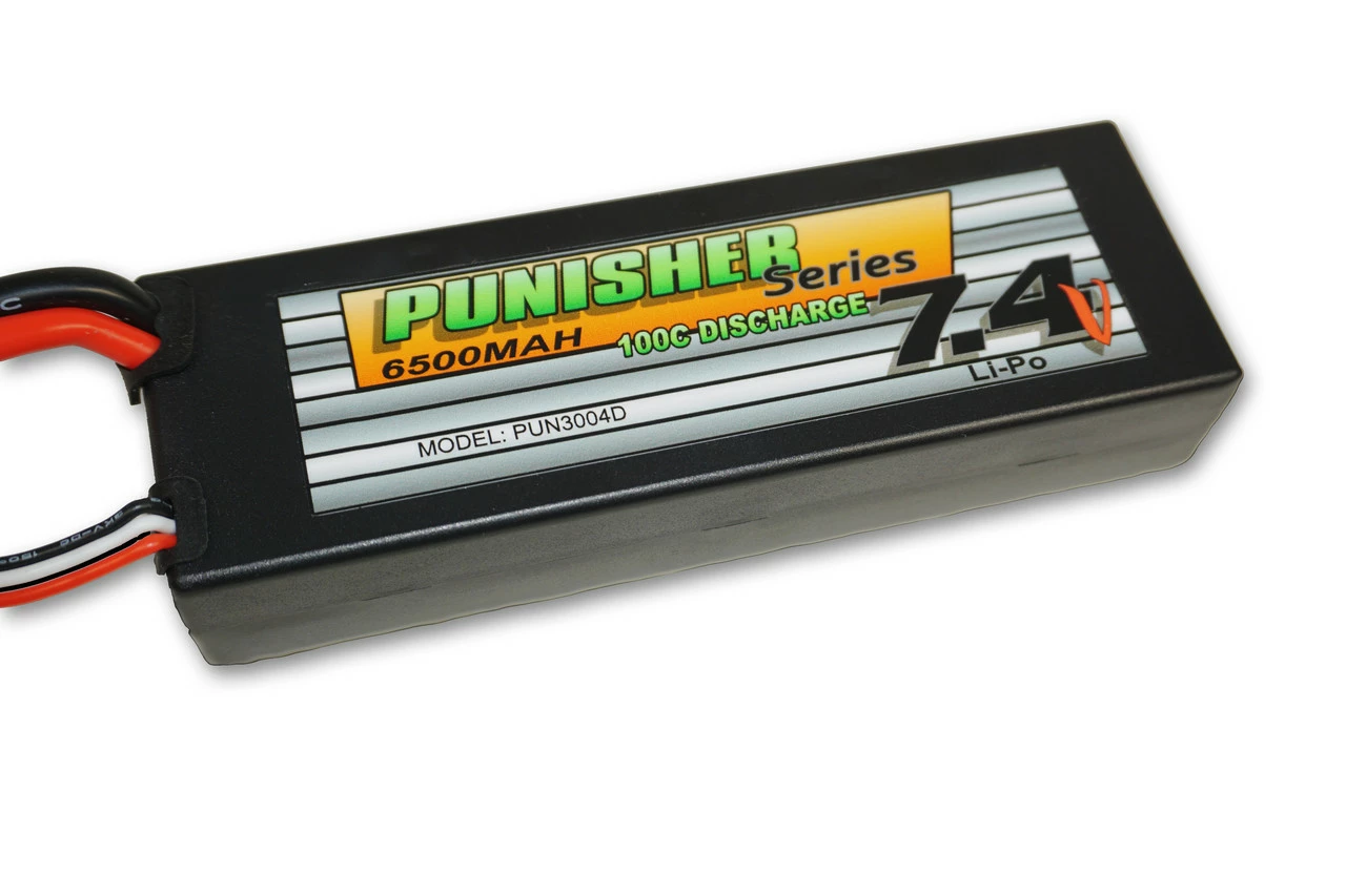 Punisher Series 6500mah 100C 2cell Lipo (Deans Plug) 7.4V 3 Punisher Series 6500mah 100C 2cell Lipo (Deans Plug) 7.4V