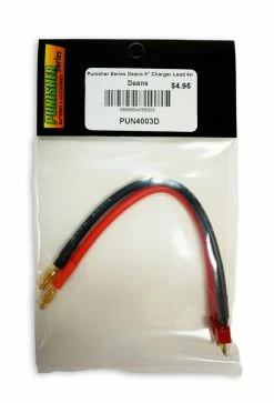 Punisher Series Deans 12" Charger Lead With 4mm Bullet 5 Punisher Series Deans 12" Charger Lead With 4mm Bullet -RC Cars & Trucks Sales PUN4003D in package 03689.1536762586