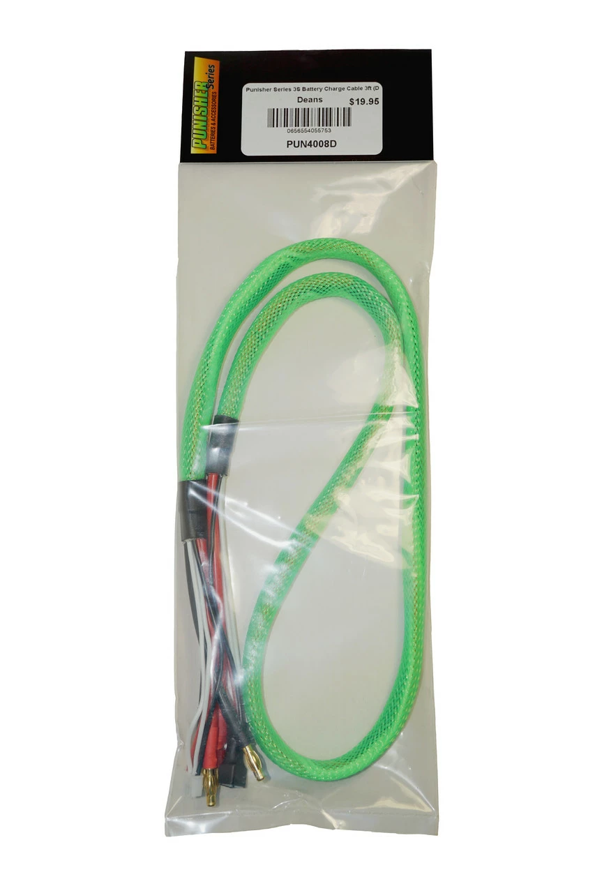 Punisher Series 3S (3 Cell) Battery Charge Cable 3ft (Deans) 8 Punisher Series 3S (3 Cell) Battery Charge Cable 3ft (Deans) - Image 6