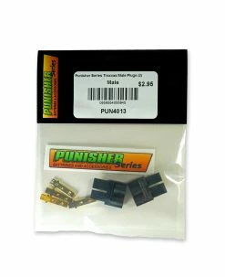 Punisher Series PUN4013 Traxxas Male Plugs (2) -RC Cars & Trucks Sales PUN4013 2 74698.1549639670