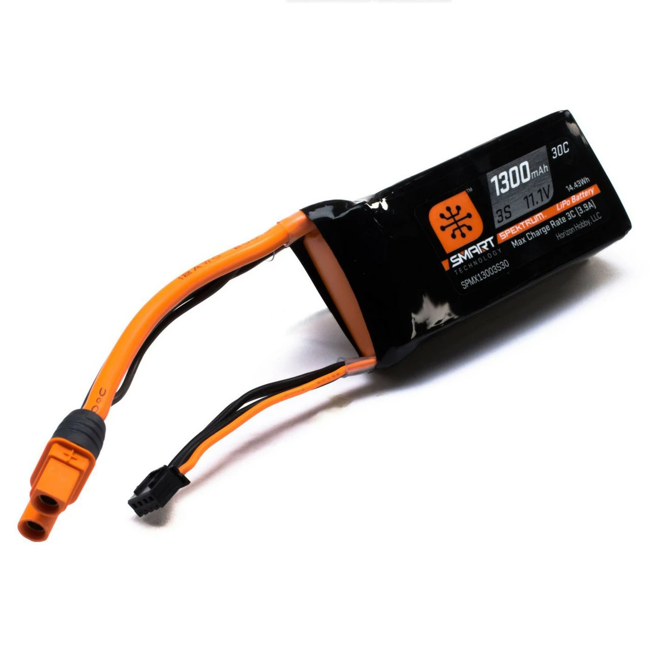 Spektrum 3S 30C Smart LiPo Battery Pack W/IC3 Connector 11.1V/1300mAh 3 Spektrum 3S 30C Smart LiPo Battery Pack W/IC3 Connector 11.1V/1300mAh