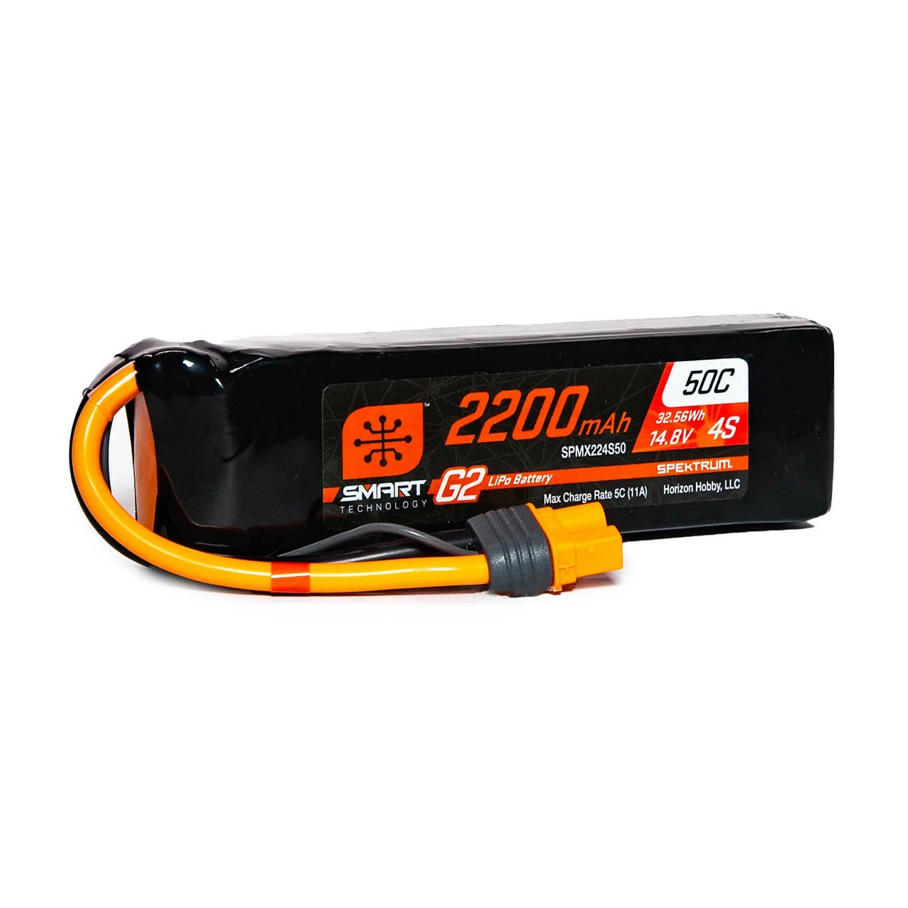Spektrum 2200mAh 4S 14.8V Smart Battery G2 50C IC3 3 Spektrum 2200mAh 4S 14.8V Smart Battery G2 50C IC3