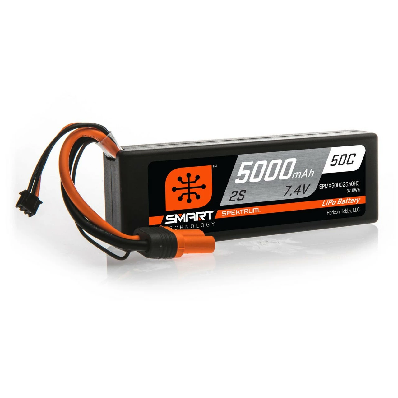 Spektrum 2S 50C Smart LiPo Hard Case Battery Pack W/IC3 Connector 7.4V/5000mAh 3 Spektrum 2S 50C Smart LiPo Hard Case Battery Pack W/IC3 Connector 7.4V/5000mAh