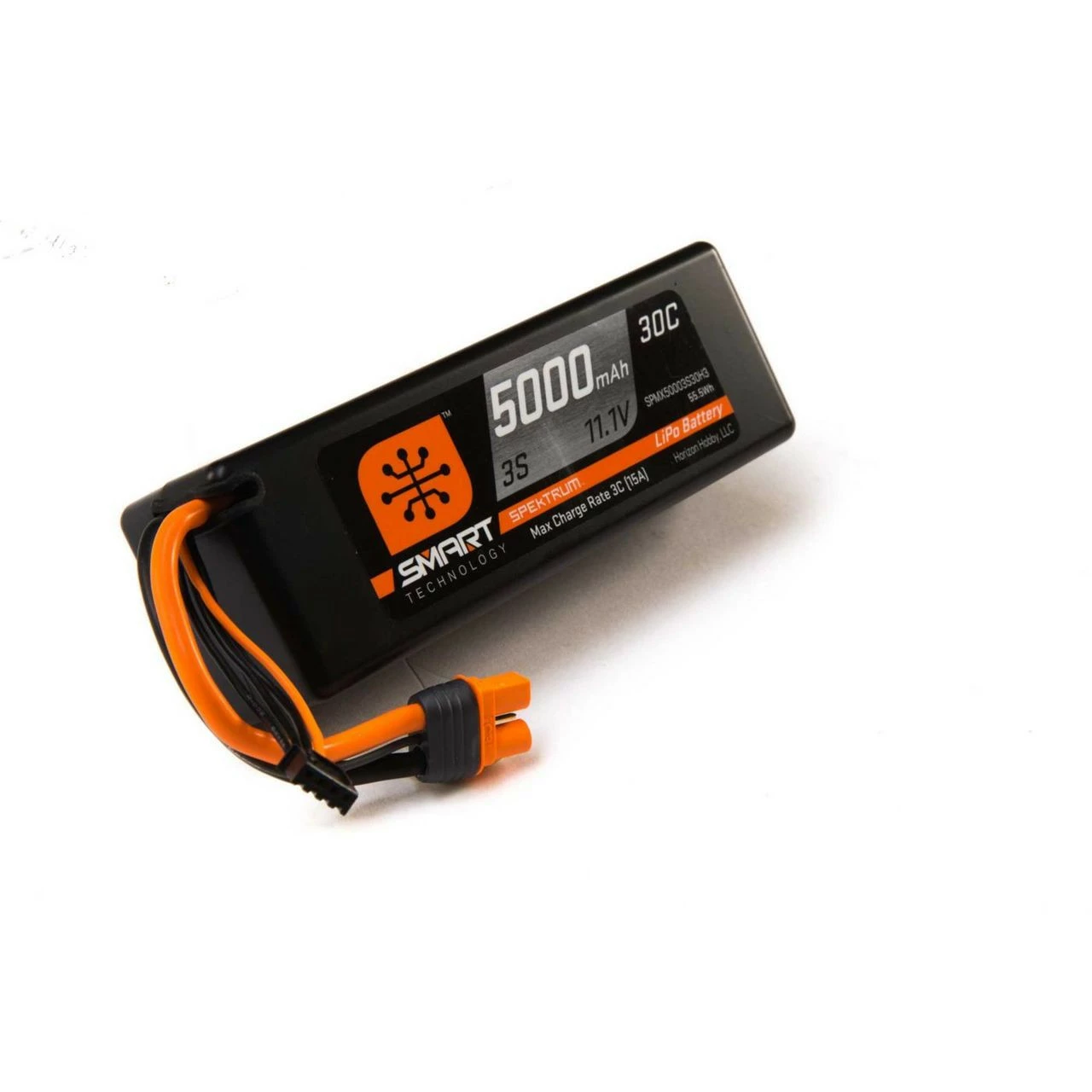 Spektrum 3S 30C Smart LiPo Hard Case Battery Pack W/IC3 Connector 11.1V/5000mAh 3 Spektrum 3S 30C Smart LiPo Hard Case Battery Pack W/IC3 Connector 11.1V/5000mAh