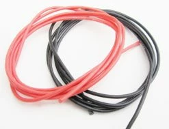 TQ Wire 22 Gauge Super Flexible Wire- Black And Red 3'