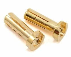 TQ WIRE TQ 4mm Gold Bullet Low Profile Connectors 14mm TQ2502