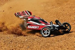 Traxxas Bandit 1/10 RTR Buggy W/XL-5 ESC, TQ 2.4GHz Radio, Battery & DC Charger (Red) -RC Cars & Trucks Sales TRA24054 1 RED 2 08345.1574809504