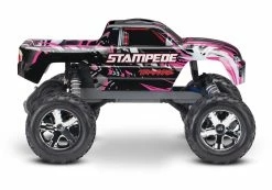 Traxxas Stampede 1/10 RTR Monster Truck W/XL-5 ESC, TQ 2.4GHz Radio, Battery & DC Charger (Pink Edition) -RC Cars & Trucks Sales TRA36054 1 PINKX 5 22677.1581119602