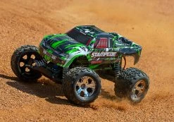 Traxxas Stampede 1/10 Scale Monster Truck Ready-to-Race With TQ 2.4GHz Radio System And XL-5 ESC, No Battery Or Charger (Green) -RC Cars & Trucks Sales TRA36054 4 GRN 1 19407.1585071776