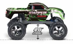 Traxxas Stampede 1/10 Scale Monster Truck Ready-to-Race With TQ 2.4GHz Radio System And XL-5 ESC, No Battery Or Charger (Green) -RC Cars & Trucks Sales TRA36054 4 GRN 9 98740.1585071784