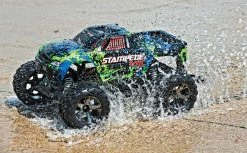 Traxxas Stampede VXL Brushless 1/10 RTR 2WD Monster Truck W/TQi 2.4GHz Radio & TSM (Green) -RC Cars & Trucks Sales TRA36076 4 GRN 3 35026.1559750180