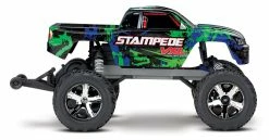 Traxxas Stampede VXL Brushless 1/10 RTR 2WD Monster Truck W/TQi 2.4GHz Radio & TSM (Green) -RC Cars & Trucks Sales TRA36076 4 GRN 6 68624.1559750186