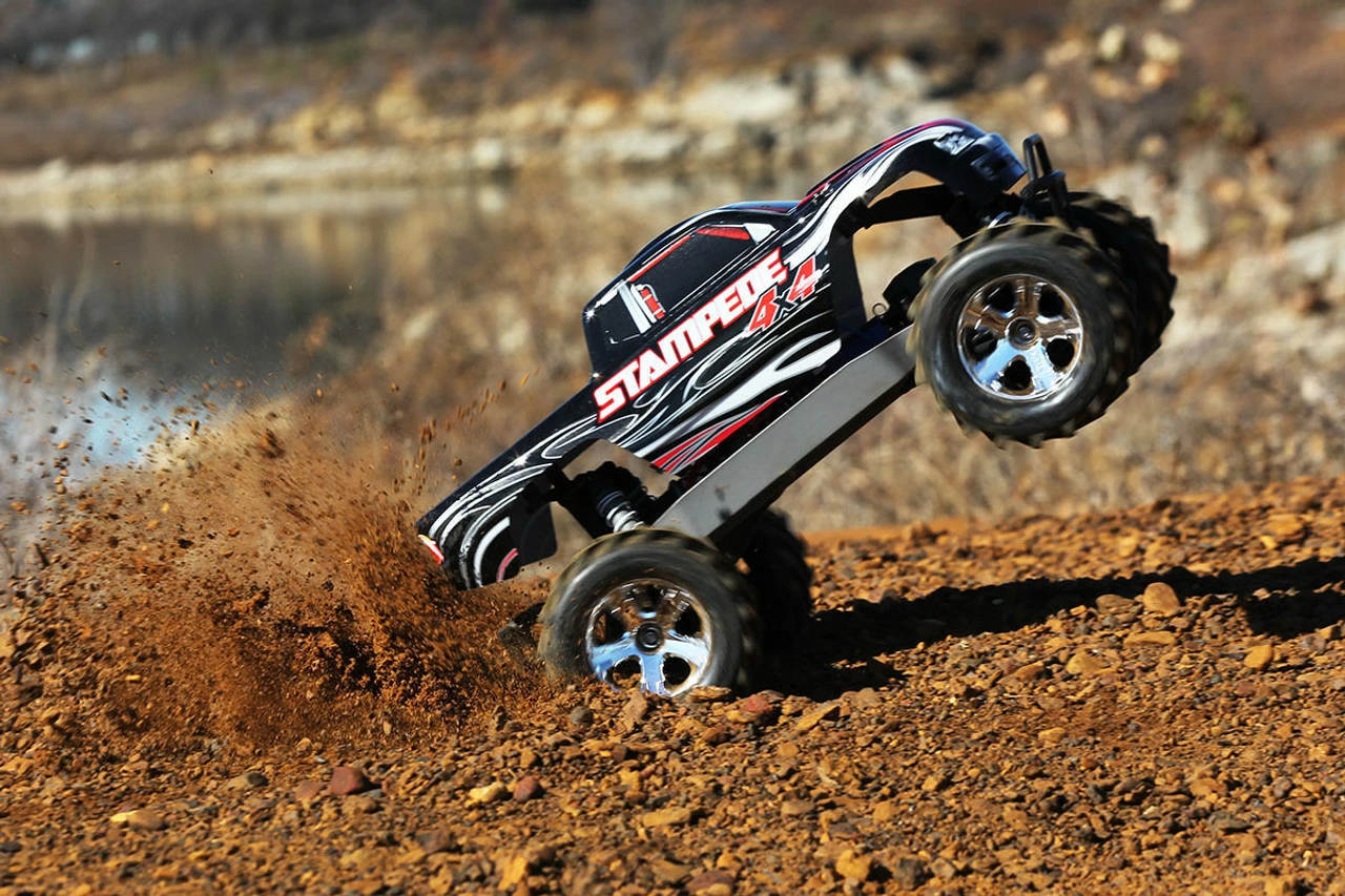 Traxxas Stampede 4X4 LCG 1/10 RTR Monster Truck W/XL-5 ESC, TQ 2.4GHz, Battery & Charger (Silver) 9 Traxxas Stampede 4X4 LCG 1/10 RTR Monster Truck W/XL-5 ESC, TQ 2.4GHz, Battery & Charger (Silver) - Image 7