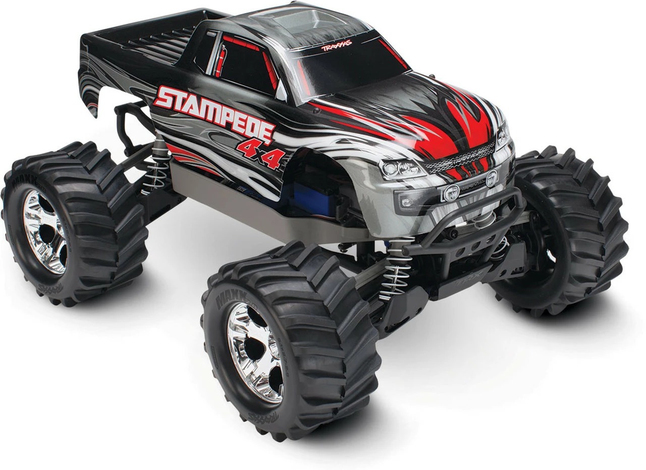 Traxxas Stampede 4X4 LCG 1/10 RTR Monster Truck W/XL-5 ESC, TQ 2.4GHz, Battery & Charger (Silver) 4 Traxxas Stampede 4X4 LCG 1/10 RTR Monster Truck W/XL-5 ESC, TQ 2.4GHz, Battery & Charger (Silver) - Image 2