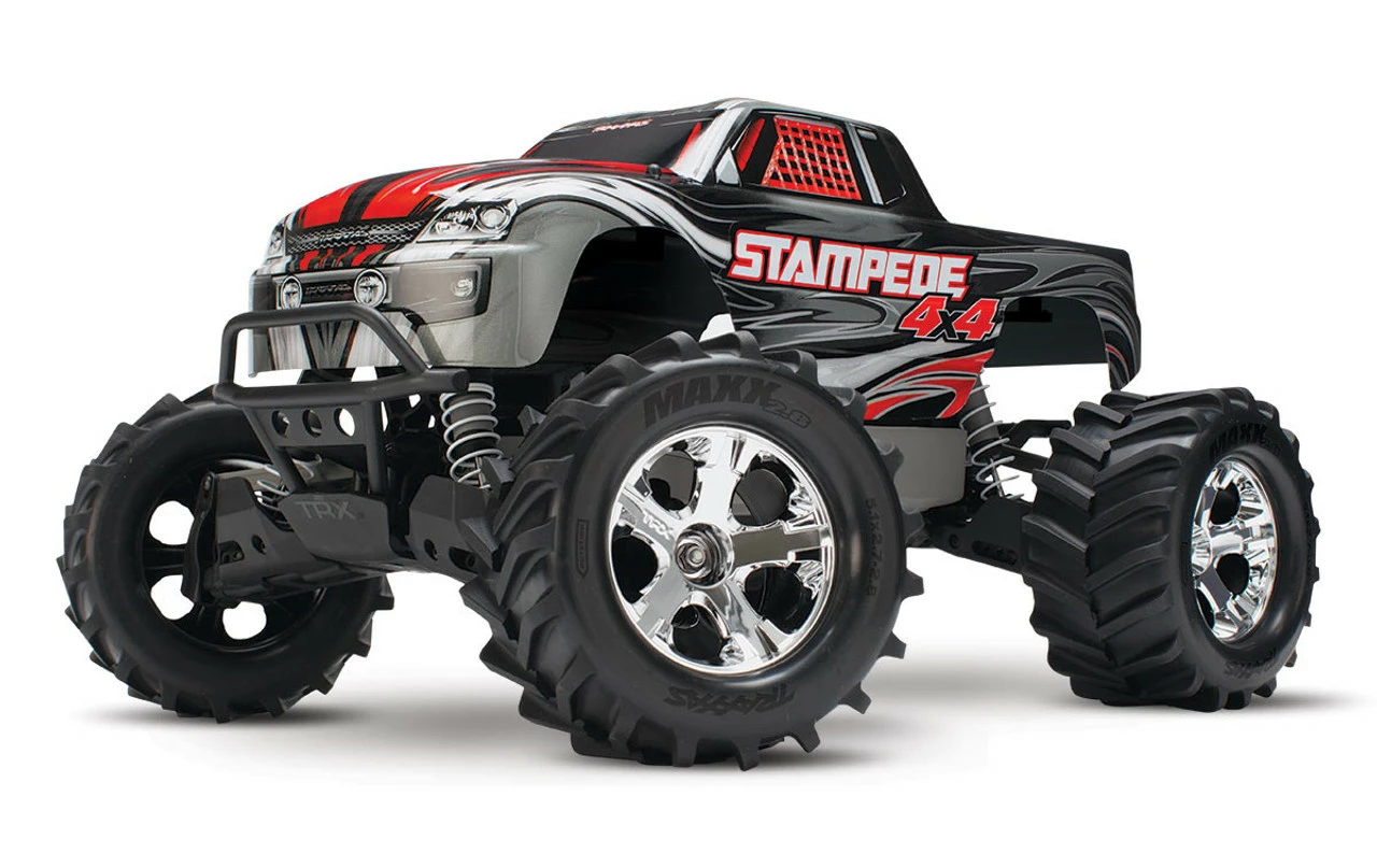 Traxxas Stampede 4X4 LCG 1/10 RTR Monster Truck W/XL-5 ESC, TQ 2.4GHz, Battery & Charger (Silver) 3 Traxxas Stampede 4X4 LCG 1/10 RTR Monster Truck W/XL-5 ESC, TQ 2.4GHz, Battery & Charger (Silver)