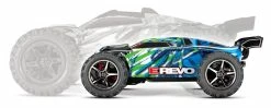 Traxxas E-Revo 1/16 4WD Brushed RTR Truck (Green) W/2.4GHz Radio, Battery And DC Charger -RC Cars & Trucks Sales TRA71054 1 GRN 10 00136.1574449261