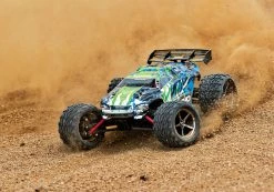 Traxxas E-Revo 1/16 4WD Brushed RTR Truck (Green) W/2.4GHz Radio, Battery And DC Charger -RC Cars & Trucks Sales TRA71054 1 GRN 4 90148.1574449242