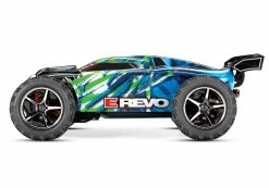 Traxxas E-Revo 1/16 4WD Brushed RTR Truck (Green) W/2.4GHz Radio, Battery And DC Charger -RC Cars & Trucks Sales TRA71054 1 GRN 9 64162.1574449259
