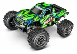 Traxxas Hoss 4X4 VXL 1/10 Scale Monster Truck W/ TQi Traxxas Link Enabled 2.4Ghz Radio System & TSM (Green) -RC Cars & Trucks Sales TRA90076 4 GRN 9 86104.1597181661