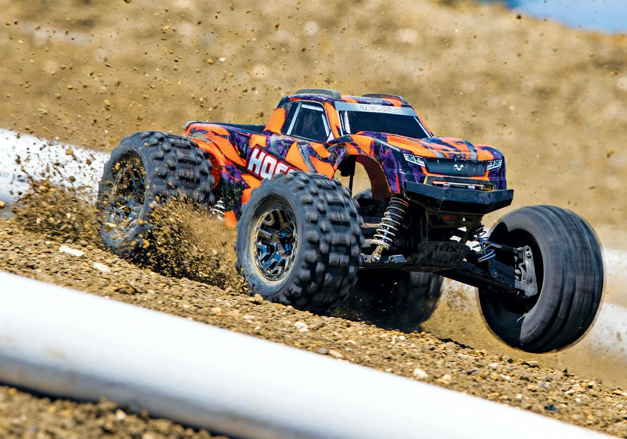 Traxxas Hoss 4X4 VXL 1/10 Scale Monster Truck W/ TQi Traxxas Link Enabled 2.4Ghz Radio System & TSM (Orange) 12 Traxxas Hoss 4X4 VXL 1/10 Scale Monster Truck W/ TQi Traxxas Link Enabled 2.4Ghz Radio System & TSM (Orange) - Image 10