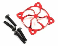 Yeah Racing 0478RD 30x30mm "3D Whirlwind" Aluminum Fan Protector (Red)